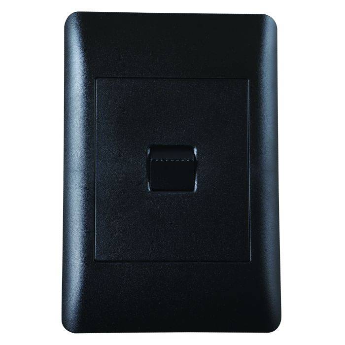 Lesco Apollo Black 1-Lever 1-Way Light Switch 2x4