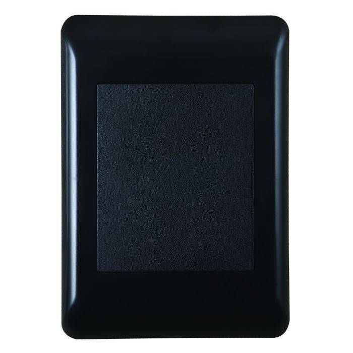 Lesco Apollo Black Blank Cover Plate 2x4