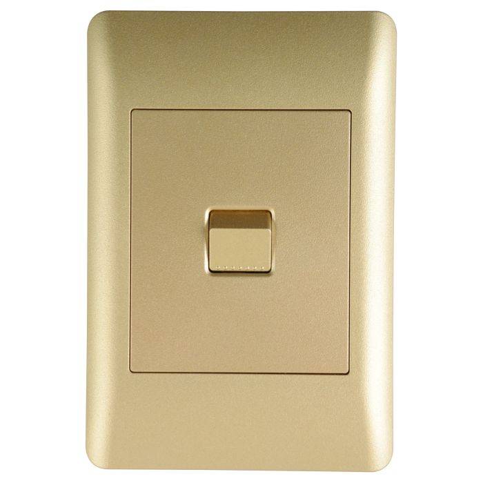 Lesco Apollo Gold 1-Lever 1-Way Light Switch 2x4
