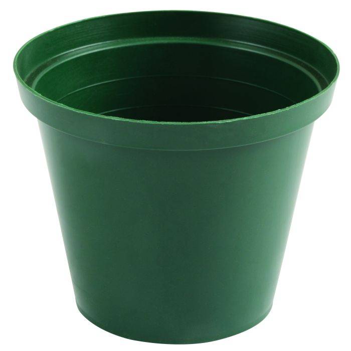 Round Green Plastic Pot 10cm