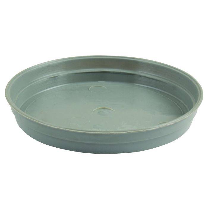Round Grey Plastic Pot Saucer 8-10cm