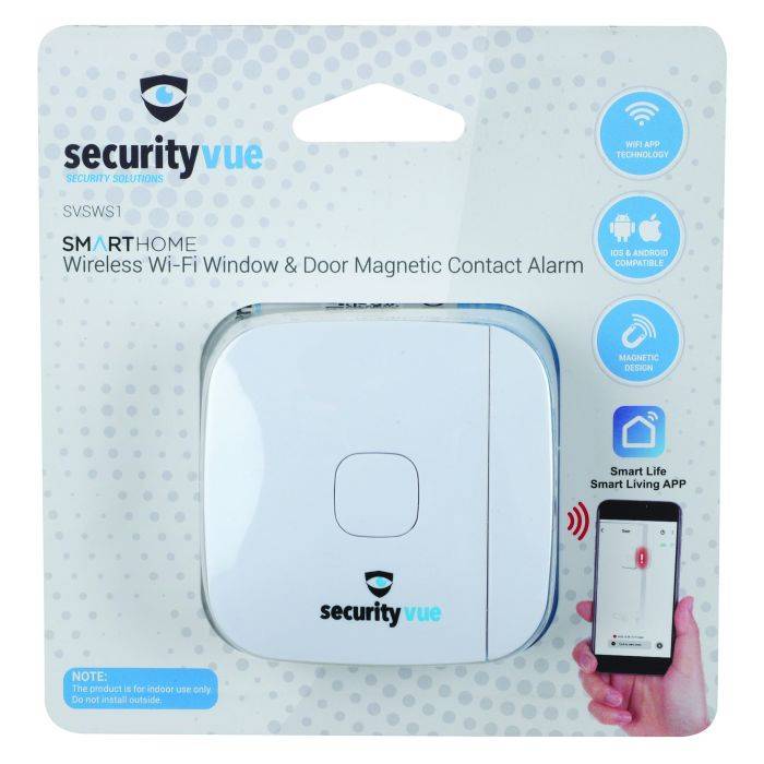 Securityvue Smarthome Wireless Wi-Fi Window & Door Magnetic Contact Alarm