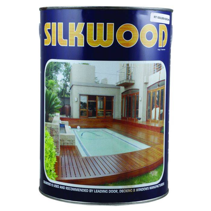 Silkwood M7 Decking Sealer Golden Brown 5L