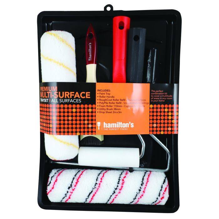 Hamiltons 225mm Multi-Surface Premium Roller Set & Tray