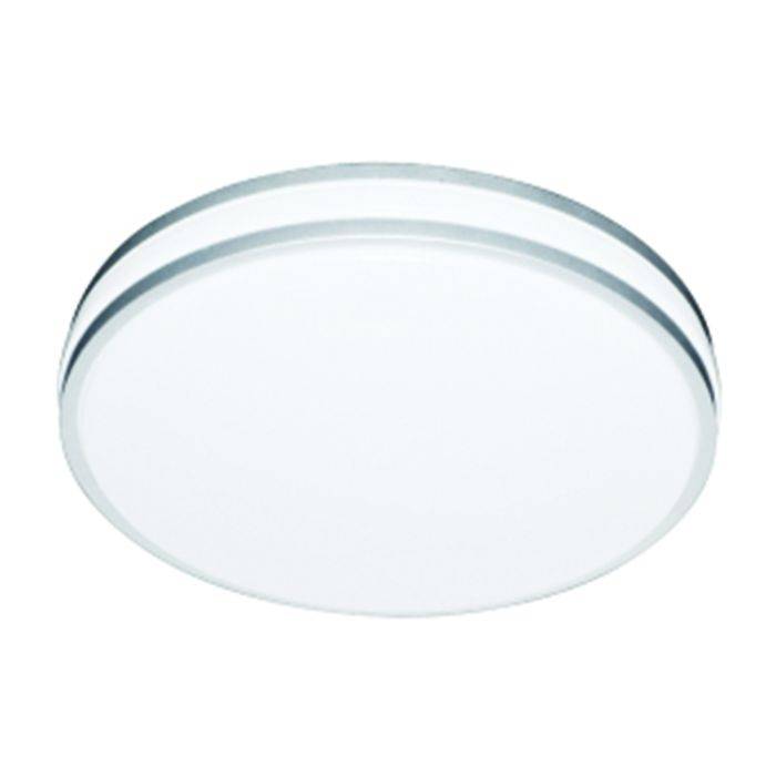 Bright Star Silver 16W LED Bathroom Ceiling Light 350mm