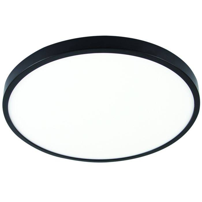 Bright Star Black 48W LED Bathroom Ceiling Light 500mm