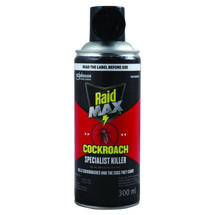 Raid 300ml Max Cockroach Specialist Insects Poison Spray
