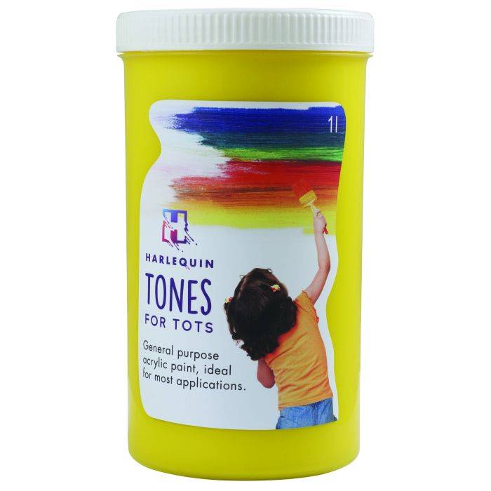 Harlequin's 1L Lemon Yellow Tones for Tots Craft Paint