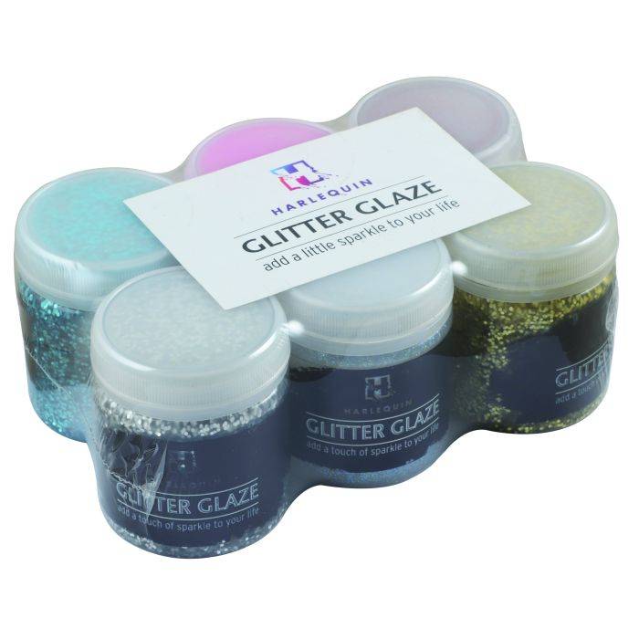 Harlequin's Glitter Glaze Paint Kit 6 x 100ml