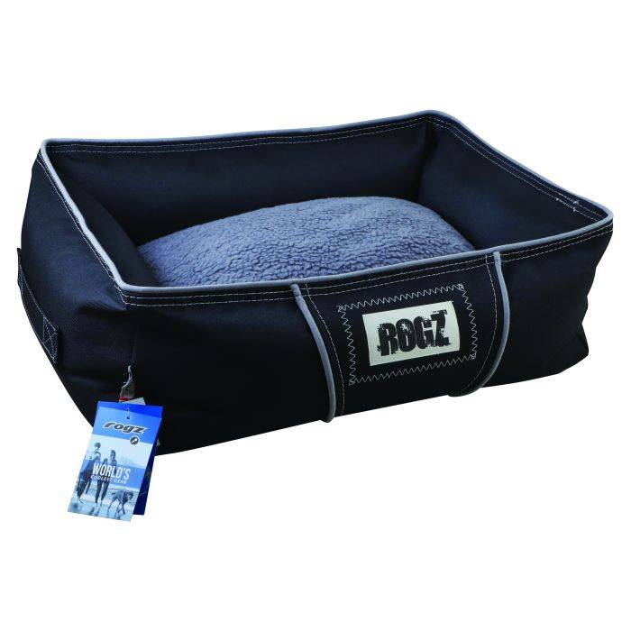 Rogz Black/Grey Small Lekka Walled Pet Bed Assorted
