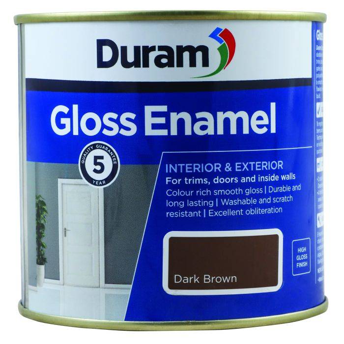 Duram Enamel Gloss Dark Brown 500ml