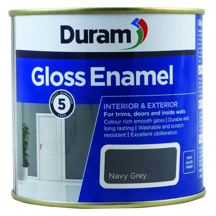 Duram Enamel Gloss Navy Grey 500ml