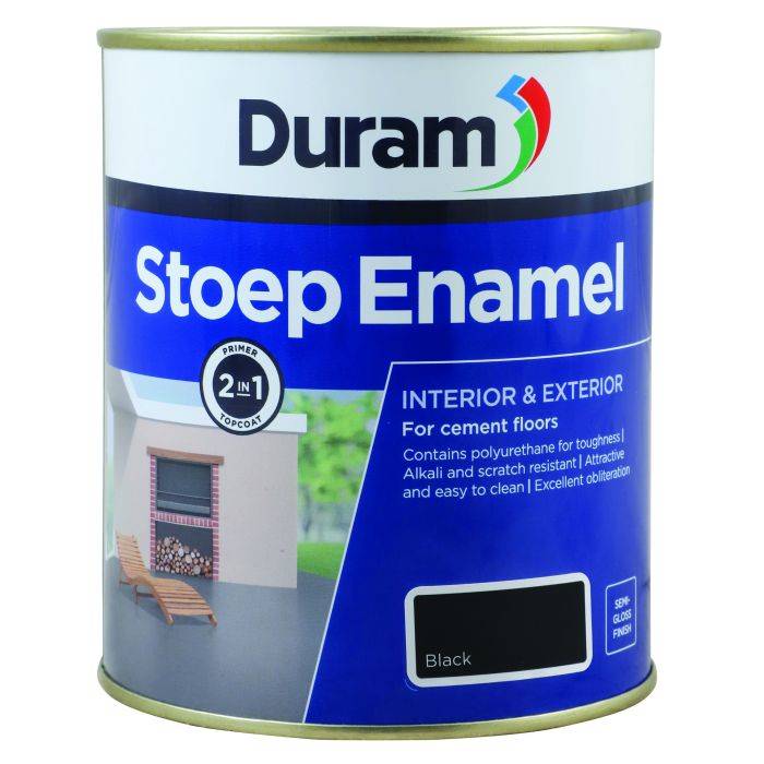 Duram Stoep Enamel Black 1L