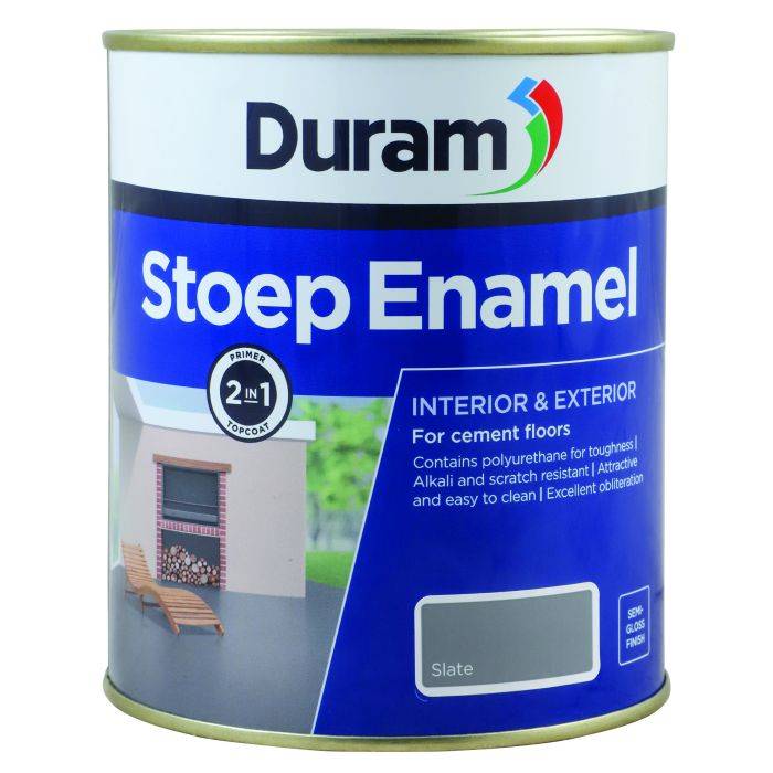 Duram Stoep Enamel Slate 1L