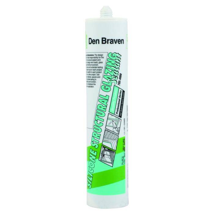 Den Braven Black Glazing Silicone Structural Sealant 310ml