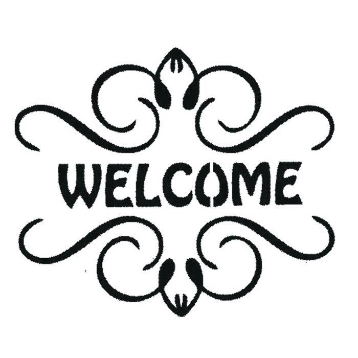 Unlimited Welcome Stencil 196mm