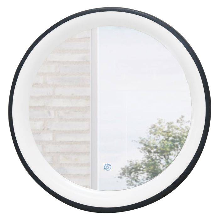 Bright Star Black Bathroom Mirror LED Light 36w 600mm