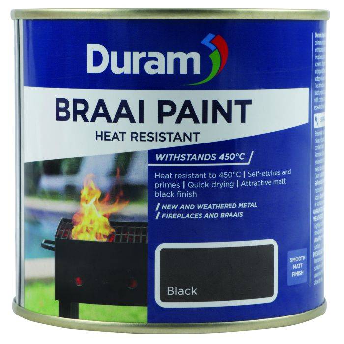 Duram Black Braai Paint 500ml