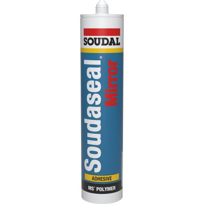 Soudal White Mirror Fix Adhesive 290ml