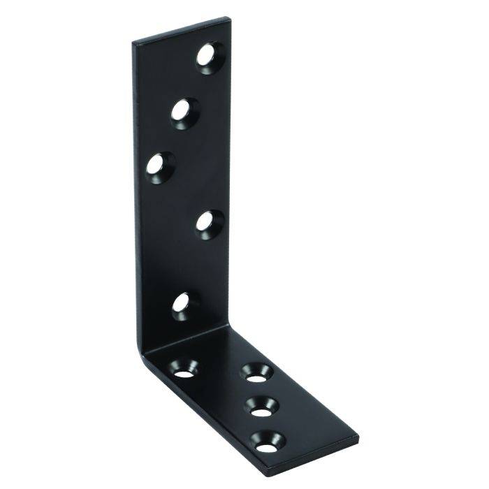 August Vormann Black Strong Beam Bracket 120/80 x 35mm