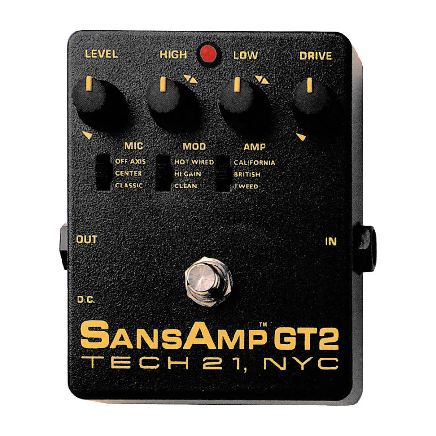 Tech 21 Sansamp Gt2 Tube Amp Emulator