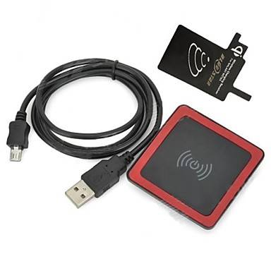 QI Wireless Charging Transmitter + Wireless Charger Receiver for Samsung Galaxy Note4 / N9100
