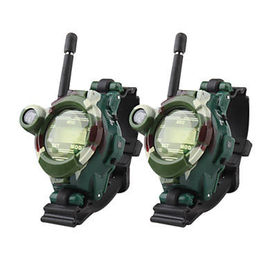 2 x Watch Style Walkie Talkie with Magnifier, Light and Compass - Great Christmas Gift!!
