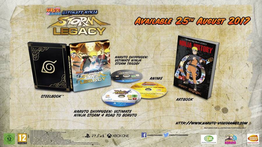 Naruto Shippuden: Ultimate Ninja Storm Legacy Edition Steel case great condition (PS4)