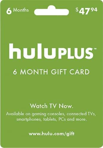 Hulu - Hulu Plus 6-Month Gift Card - Larger Front