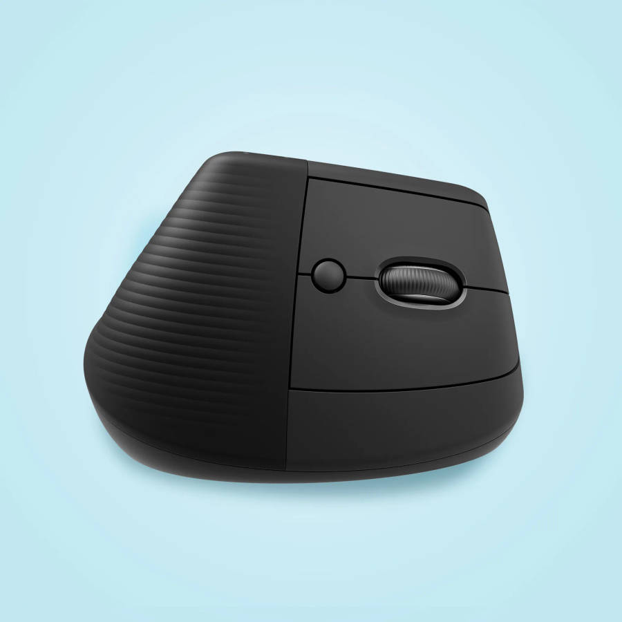 Logitech Lift Vertical Ergonomic Mouse - Graphite Black - 2.4Ghz Bt - N A - Emea-914 - On+Offline...