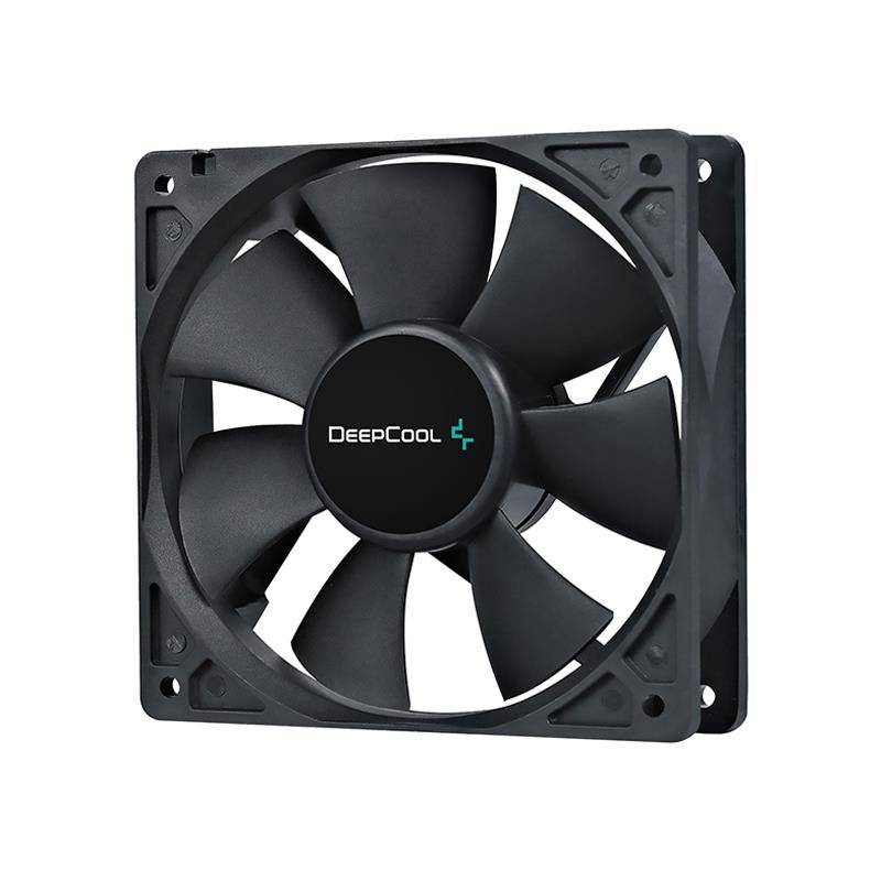 DeepCool XFAN 120mm Hydro Bearing Case Fan With Non-LED lighting with High Quality Black Material...