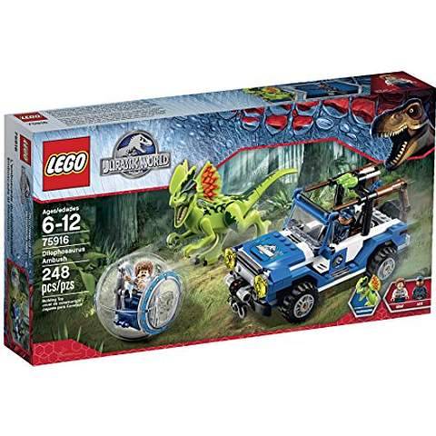 LEGO Jurassic World Dilophosaurus Ambush 75916 Building Kit