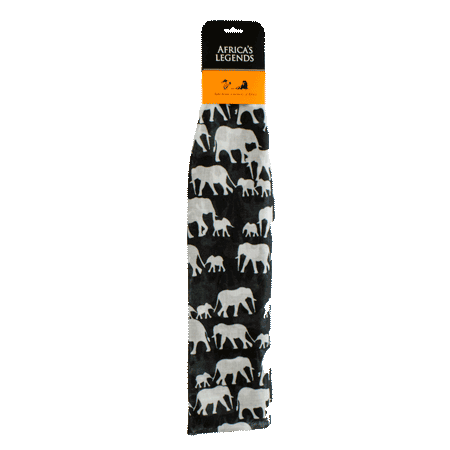 Scarf Elephant Black Small South Africa Flag