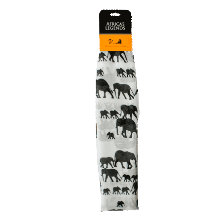 Scarf Elephant White Small South Africa Flag