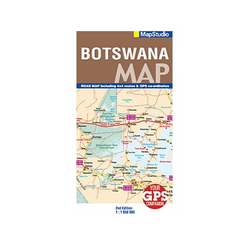 Mapstudio Botswana Road Map