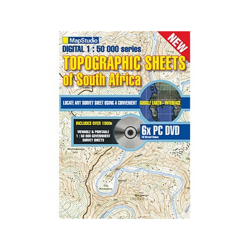 Mapstudio Topographic Dvd Of South Africa