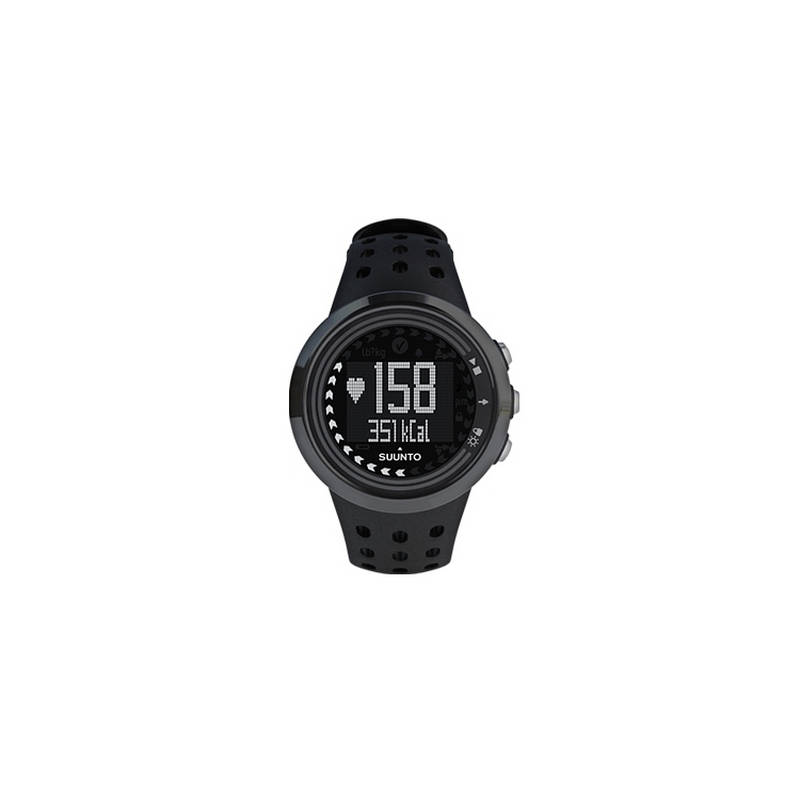 Suunto M5 HR Watch-Men-All Black With Movestick-Negative Face