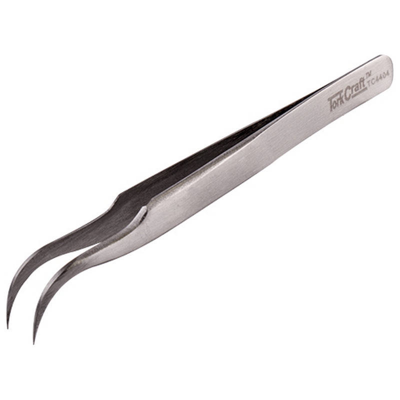 Tork Craft Industrial Offset Tweezer 120mm Sharp Bent Point