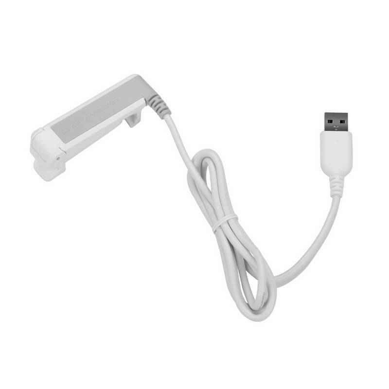 Garmin Charging/Data clip - White & Violet