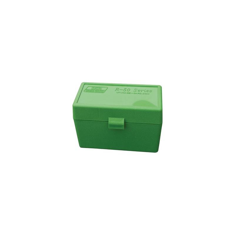 MTM AMMO BOX 50 RD RIFLE FLIP-TOP GREEN