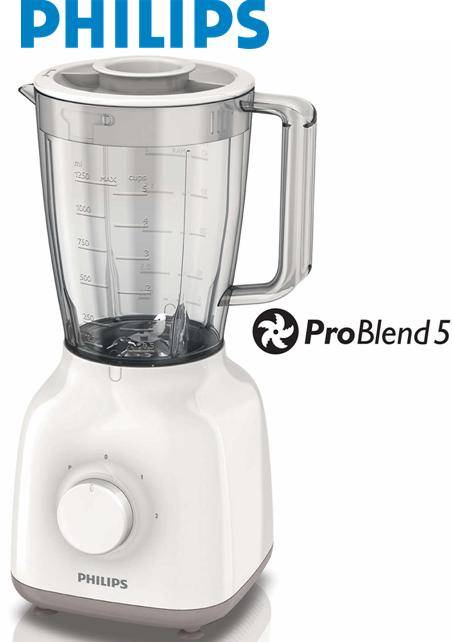 Philips Daily Collection Blender 400W (Hr2100/00) - Philips Refurbished 505666 HR2100/00