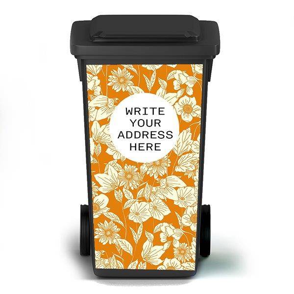 Trash and Recycle Bin Vinyl Stickers