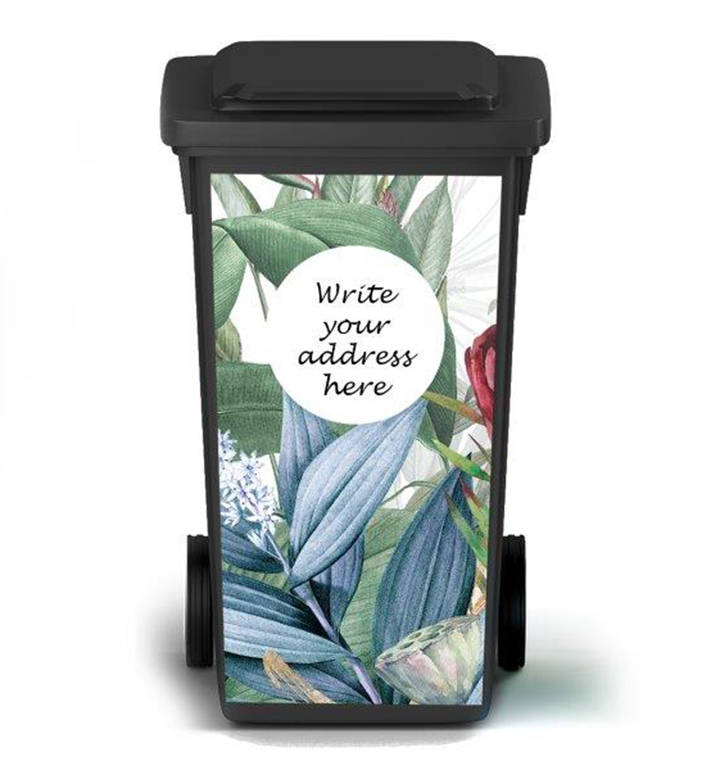 Trash and Recycle Bin Vinyl Stickers