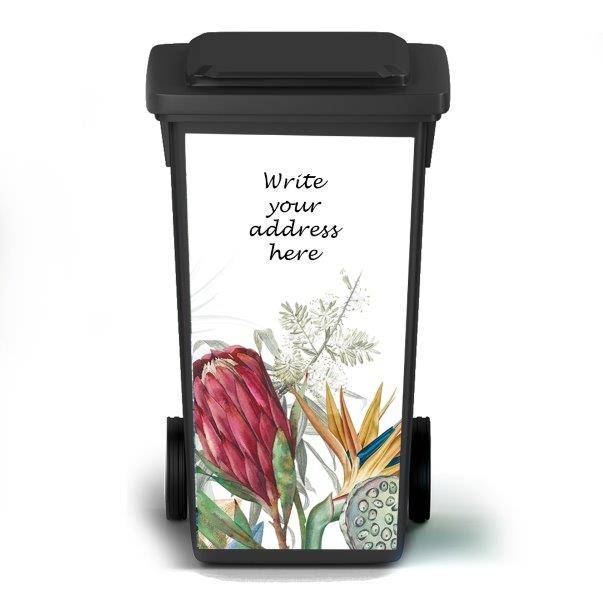 Trash and Recycle Bin Vinyl Stickers