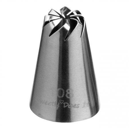 Sweetly Does It Stainless Steel Icing Nozzle, Drop Flower - SDINOZMED08 - No. 108