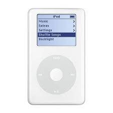Apple iPod 4th Generation 20GB in white.