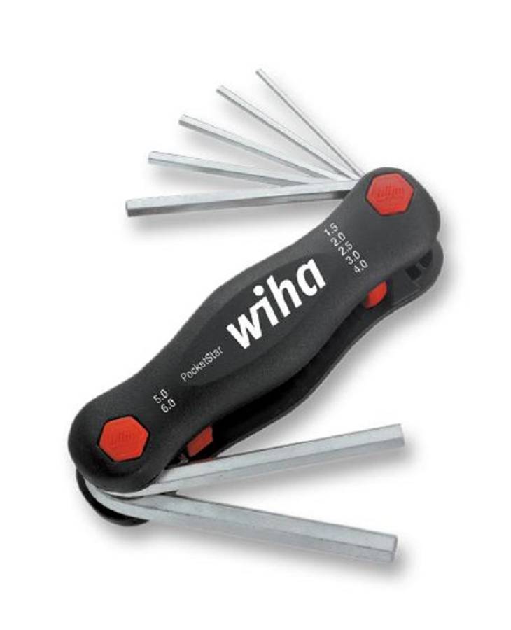 Wiha (23035) Hex Key Set, Fold-Out Holder, 7 Pieces