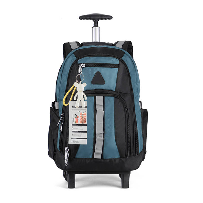 Webuy 22inch Trolley School Bag Rolling Laptop Wheeled Backpack Red - Blue