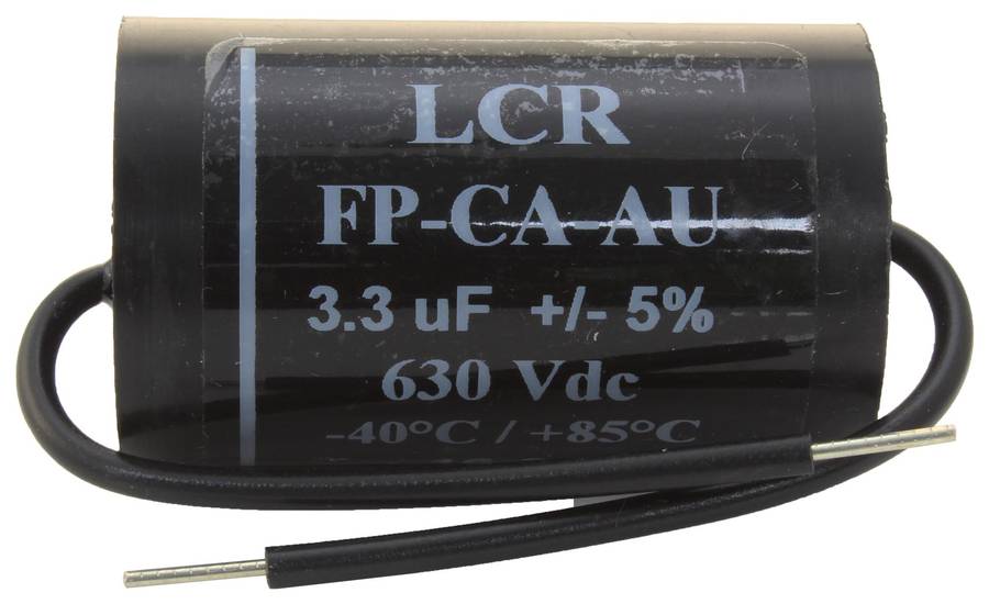 LCR Components (FP-CA-3.3-AU) Power Film Capacitor, 3.3 µF, ± 5%