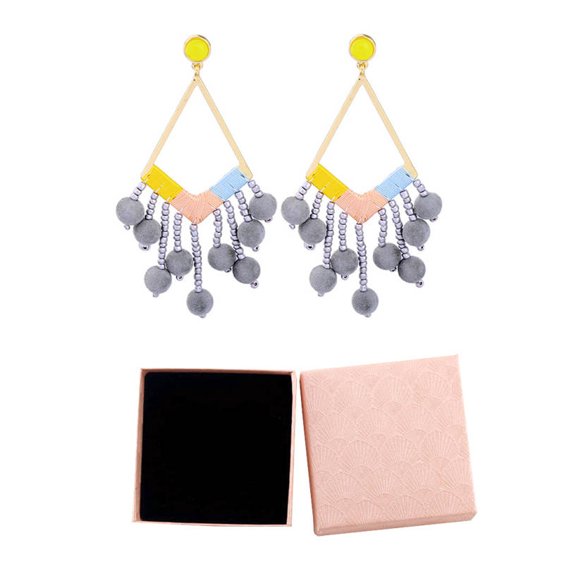 Bohemian Handmade Fringe Tassel Dangle Drop Statement Earrings